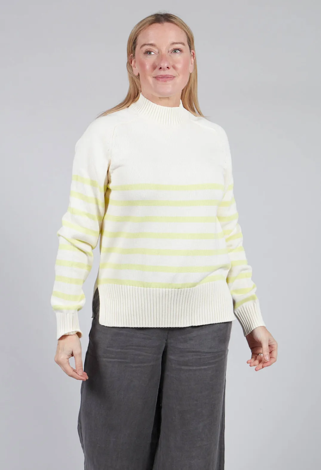 Ecoalf Jumpers^Moliealf Knit in Soft Lime