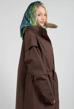 BRGN Coats^Monsun Coat in Chocolate Brown