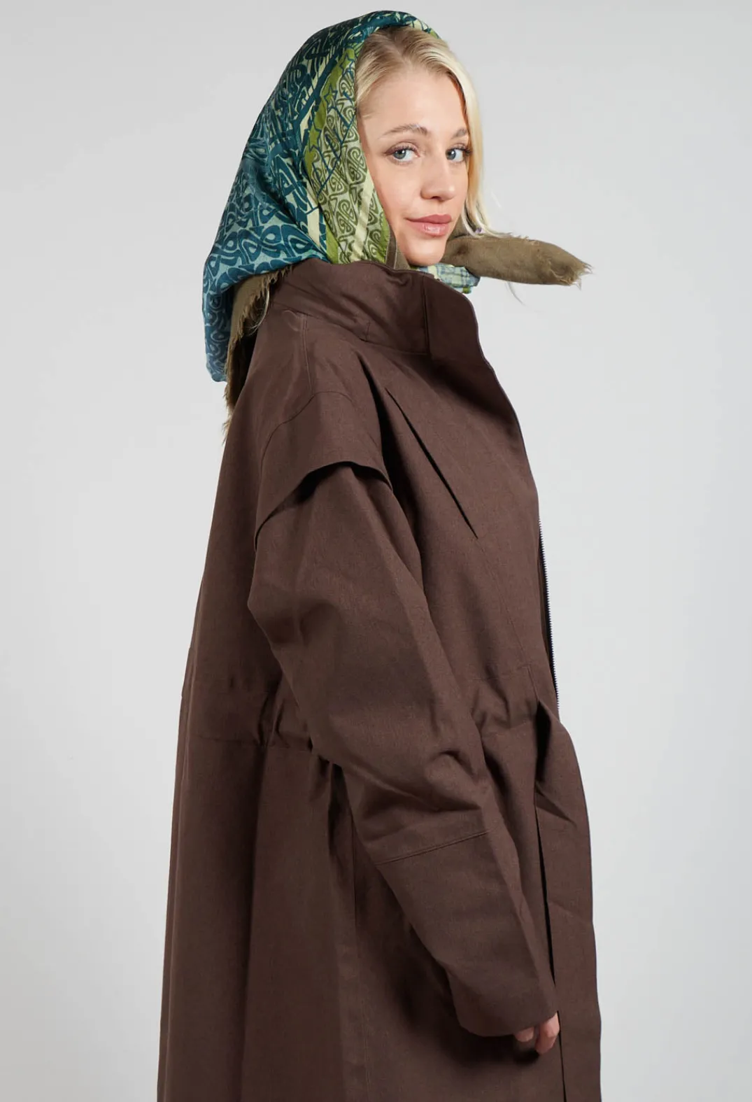 BRGN Coats^Monsun Coat in Chocolate Brown