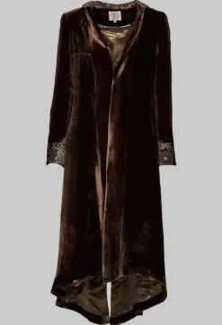 T.ba Coats^Morgana Embroidery Coat in Brown