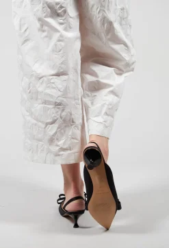 Beatrice B Flats^Mules with Maxi Bow in Black