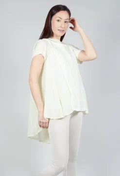 Rundholz Mainline Tops^Mullet Back T-Shirt in Lilly 10% Cloud