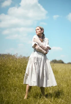 Les Filles d'Ailleurs Dresses^Multi Tiered Dress in Beige