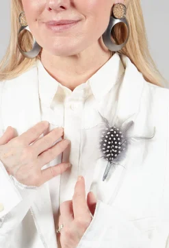 Umit Unal Brooches^Multi-Feather Pin in Original Grey