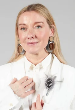 Umit Unal Brooches^Multi-Feather Pin in Original Grey