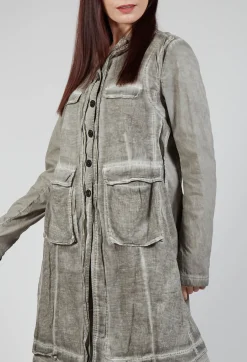 Rundholz Mainline Coats^Multi-Pocket Coat in Hay Cloud