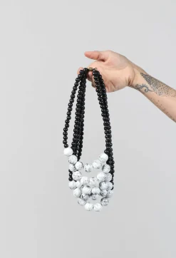 Katerina Vassou Necklaces^Multistrand Beaded Necklace in Black and White