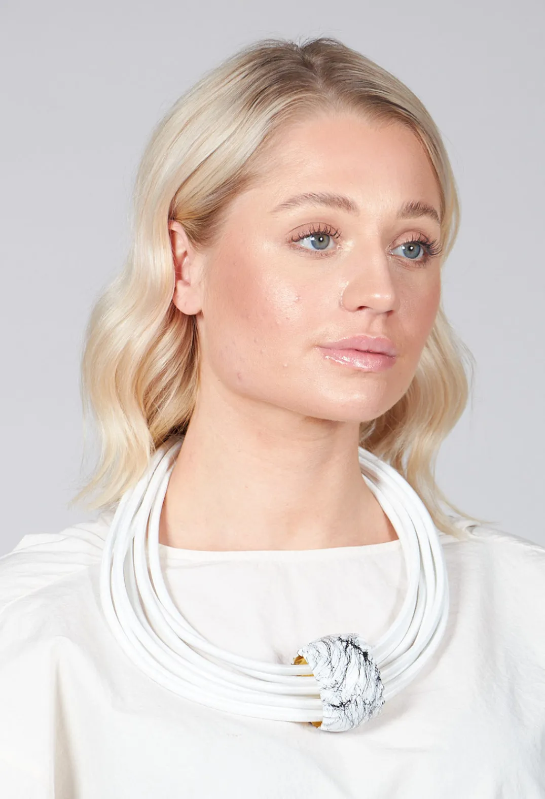 Katerina Vassou Necklaces^Multistrand Necklace With White Metal Pendant