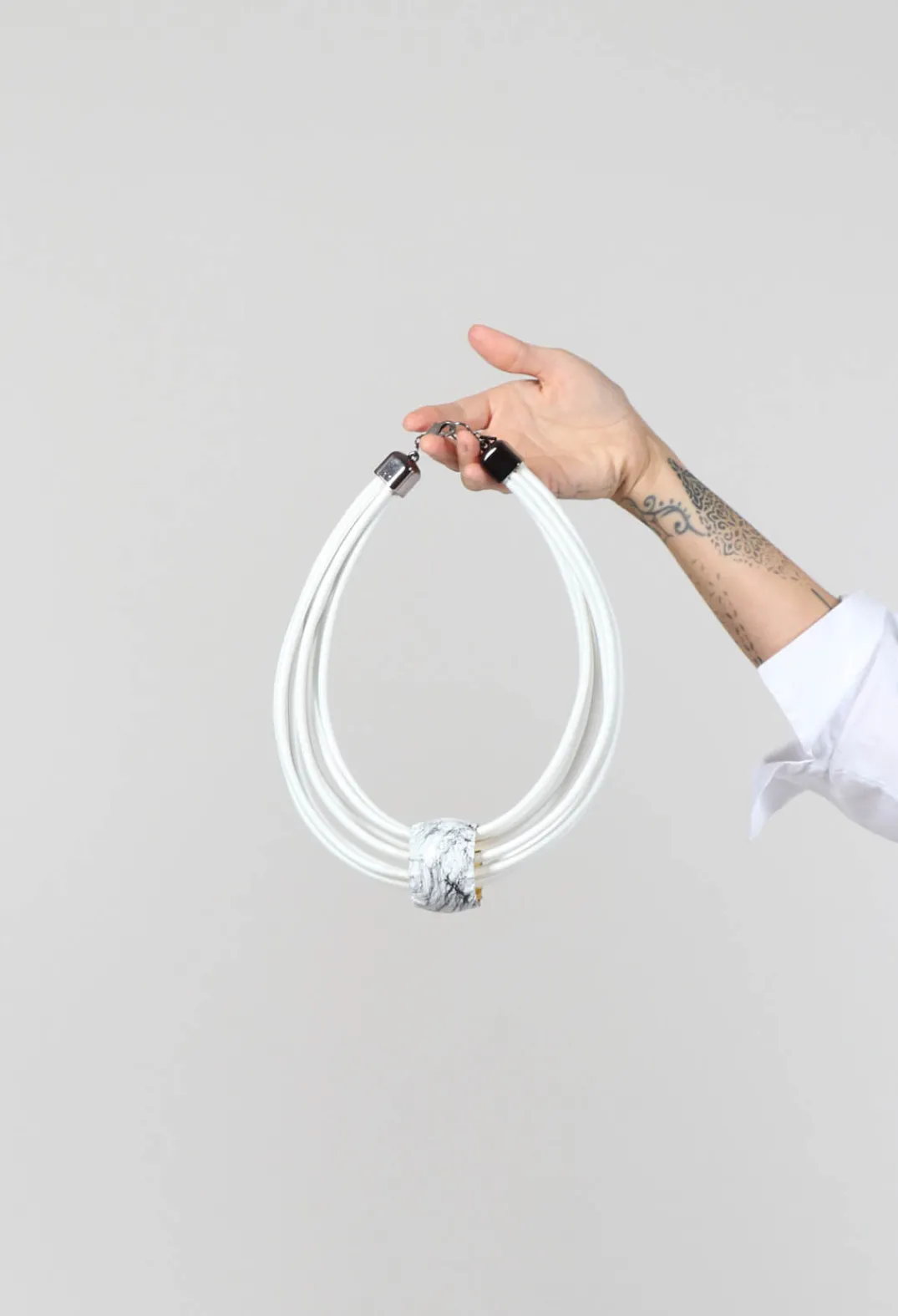 Katerina Vassou Necklaces^Multistrand Necklace With White Metal Pendant