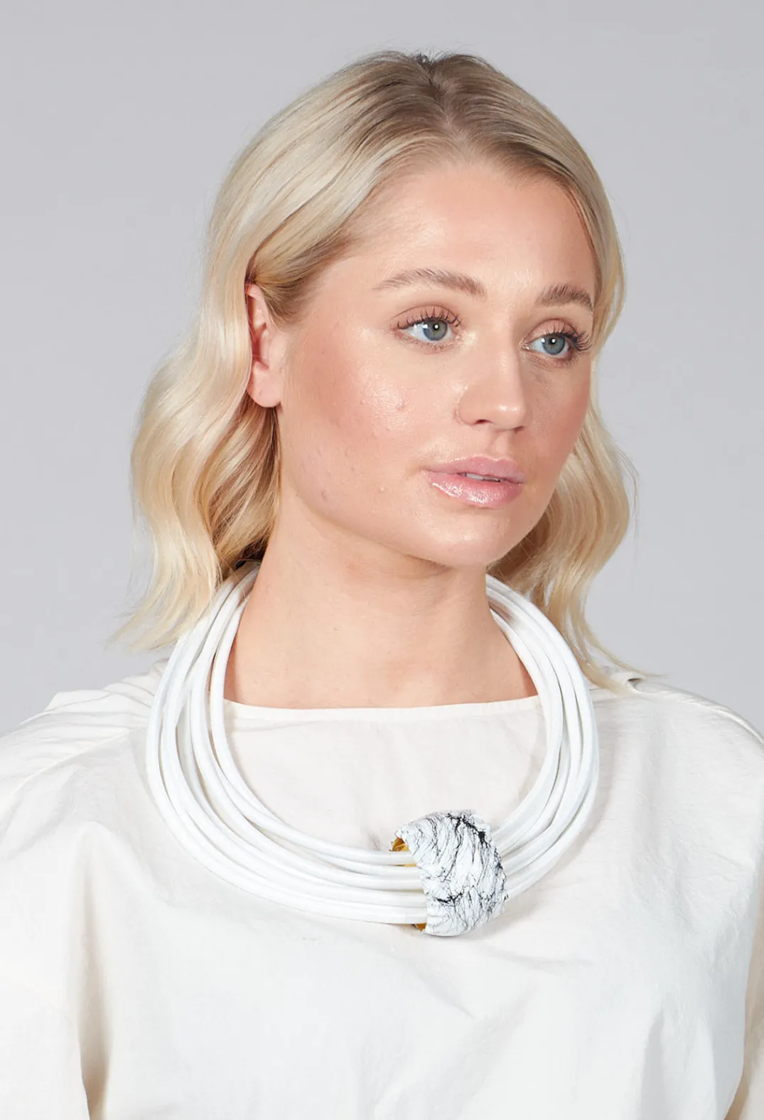 Katerina Vassou Necklaces^Multistrand Necklace With White Metal Pendant