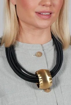 Katerina Vassou Necklaces^Multistrand Necklace with Bronze Pendant