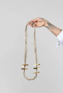 Katerina Vassou Necklaces^Multistrand Necklace with Multiple Metal Pendants