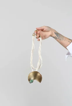 Katerina Vassou Necklaces^Multistrand Necklace with Large Pendant and Gem