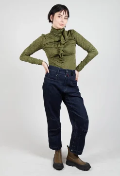 High Tops^Murmur Jersey Top in Green