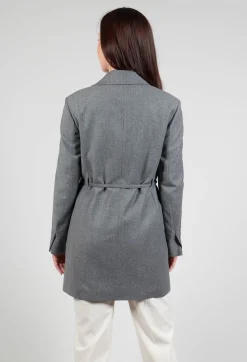 Beatrice B Coats^Native Longline Jacket in Grey