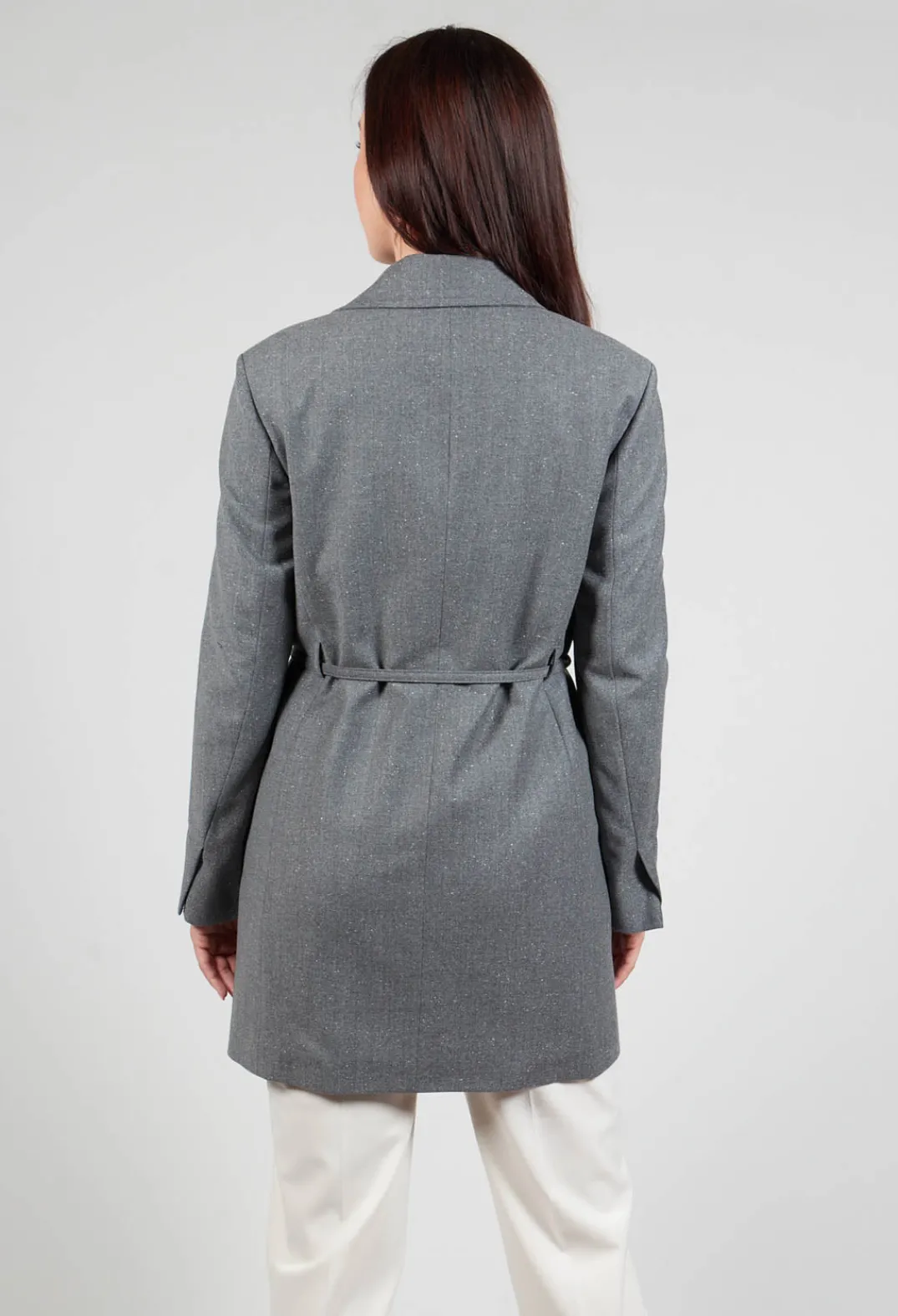 Beatrice B Coats^Native Longline Jacket in Grey