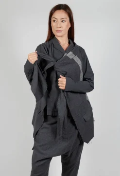Rundholz Mainline Jackets^Neck Tie Contrast Stripe Jacket in Slate