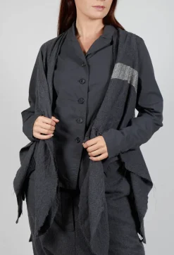 Rundholz Mainline Jackets^Neck Tie Contrast Stripe Jacket in Slate