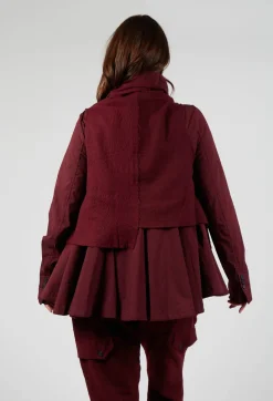 Rundholz Mainline Jackets^Neck Tie Jacket in Merlot
