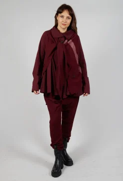 Rundholz Mainline Jackets^Neck Tie Jacket in Merlot