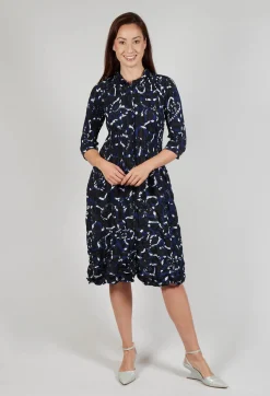 Alquema Dresses^Nehry Coat Dress in Black Dynasty