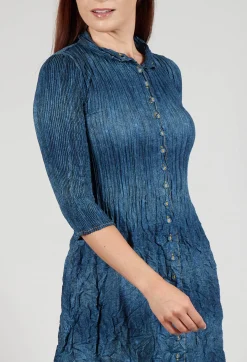 Alquema Dresses^Nehry Coat Dress in Denim