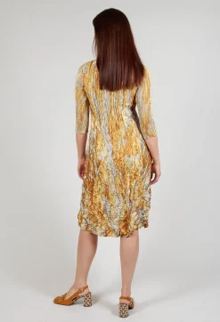 Alquema Dresses^Nehry Metallic Dress in Golden Feather