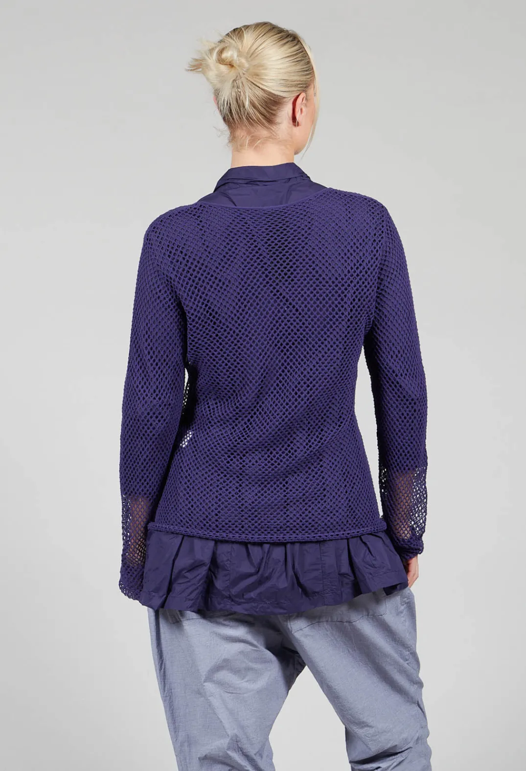 Rundholz Black Label Tops^Netted Top in Azur