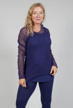Rundholz Black Label Tops^Netted Top in Azur