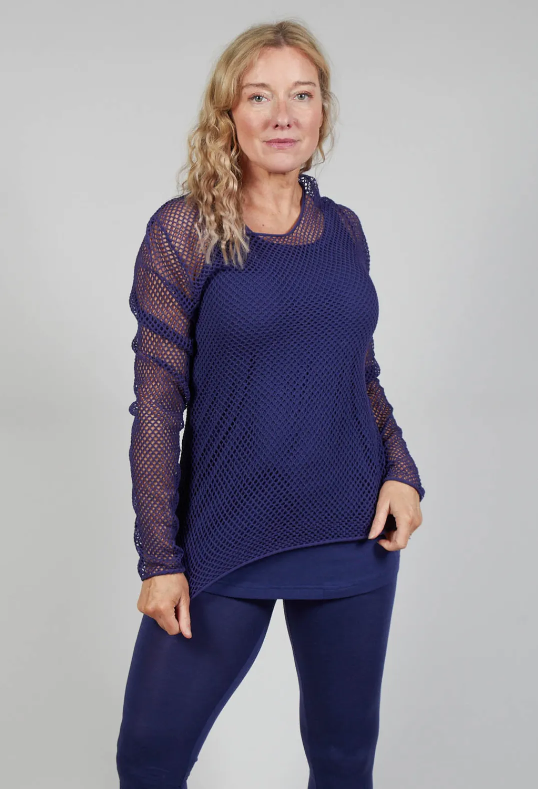 Rundholz Black Label Tops^Netted Top in Azur