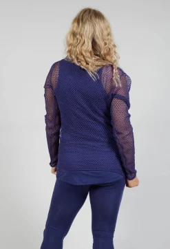 Rundholz Black Label Tops^Netted Top in Azur
