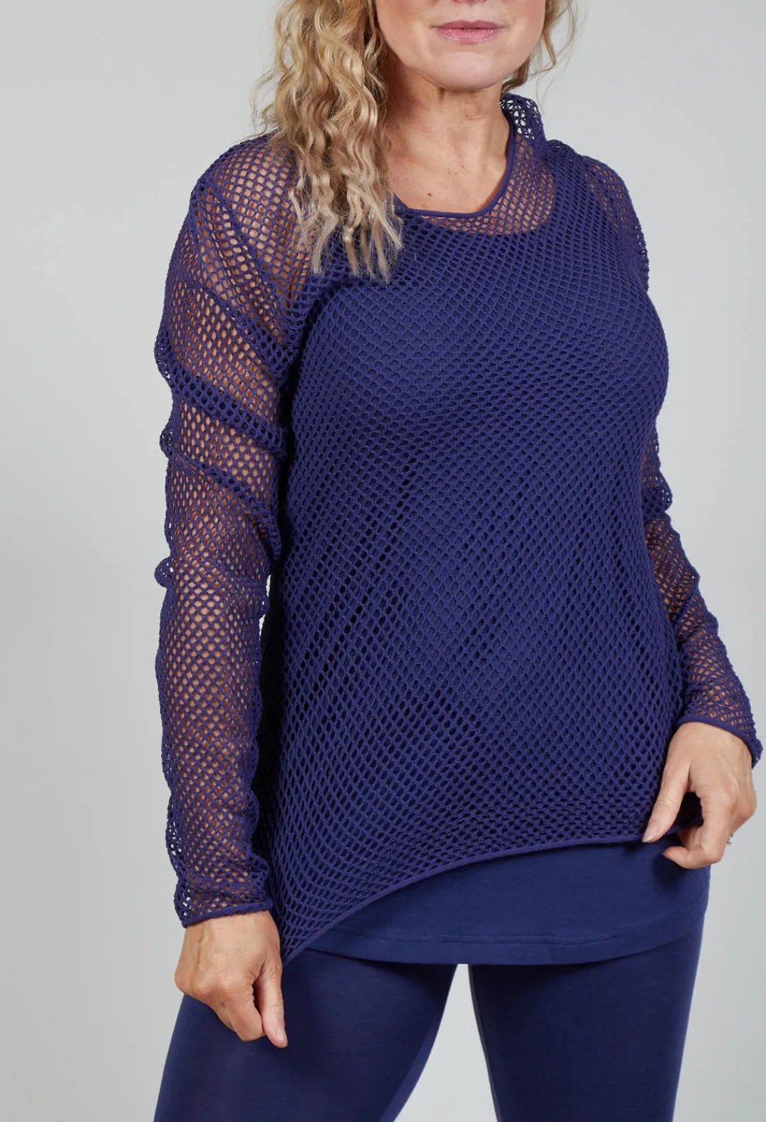 Rundholz Black Label Tops^Netted Top in Azur