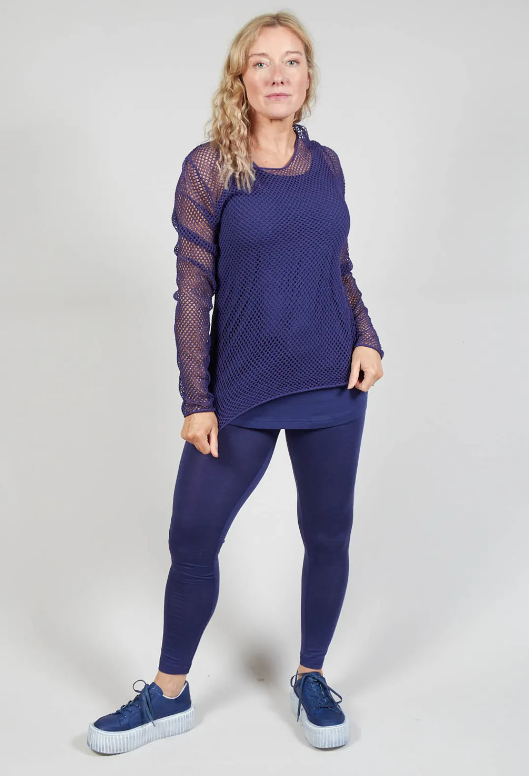 Rundholz Black Label Tops^Netted Top in Azur
