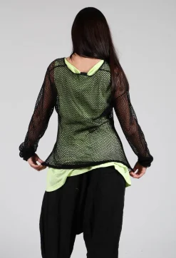 Rundholz Black Label Tops^Netted Top in Black