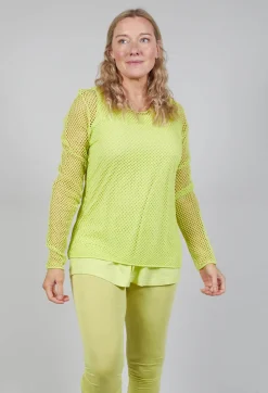 Rundholz Black Label Tops^Netted Top in Sun