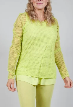 Rundholz Black Label Tops^Netted Top in Sun
