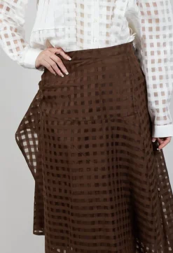 High Skirts^Notorious Skirt in Brown Check