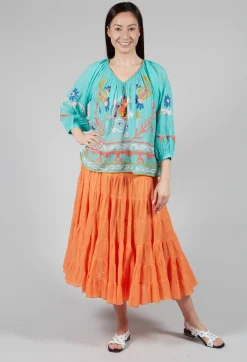 Rene Derhy Tops^Objectif Embroidered Top in Vert