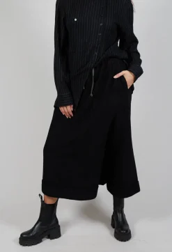 SOH Trousers^Odd Leg Trousers in Black