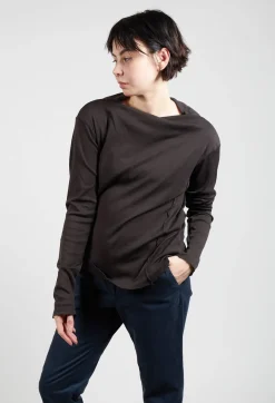Aequamente Shirts & Blouses^Off The Shoulder Shirt in Ebano