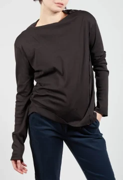 Aequamente Shirts & Blouses^Off The Shoulder Shirt in Ebano