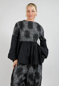 Xenia Design Tops^Oman Blouse in Black and White