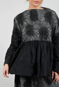 Xenia Design Tops^Oman Blouse in Black and White