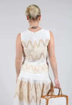 Rene Derhy Tops^Onxy Top in Blanc