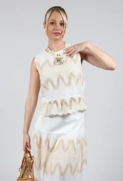 Rene Derhy Tops^Onxy Top in Blanc