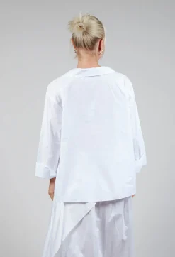 Bize Shirts & Blouses^Open Collar Shirt in White