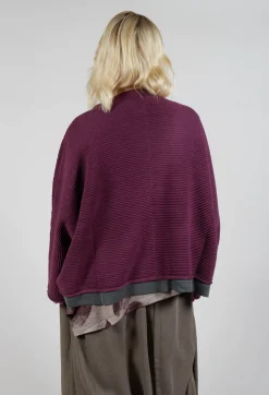 Moyuru Cardigans^Open Front Cardigan in Purple