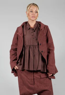 Rundholz Mainline Jackets^Open Peplum Jacket in Rust