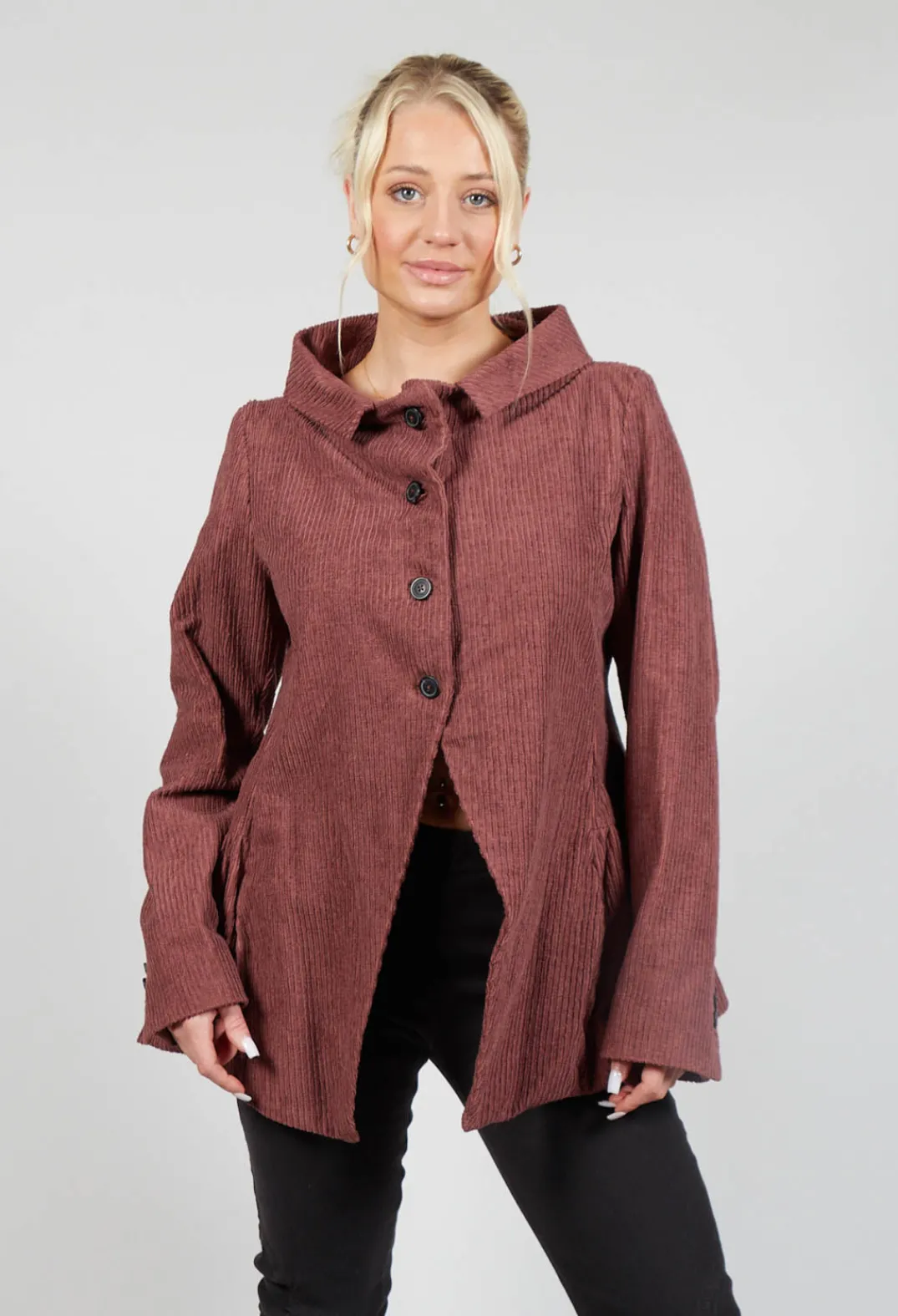 Rundholz Mainline Jackets^Open Peplum Jacket in Rust