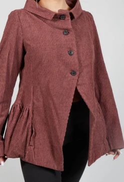Rundholz Mainline Jackets^Open Peplum Jacket in Rust